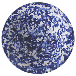 Hinchcliffe & Barber Sponge Serve Bowl, White/Blue, Dia.25.5cm